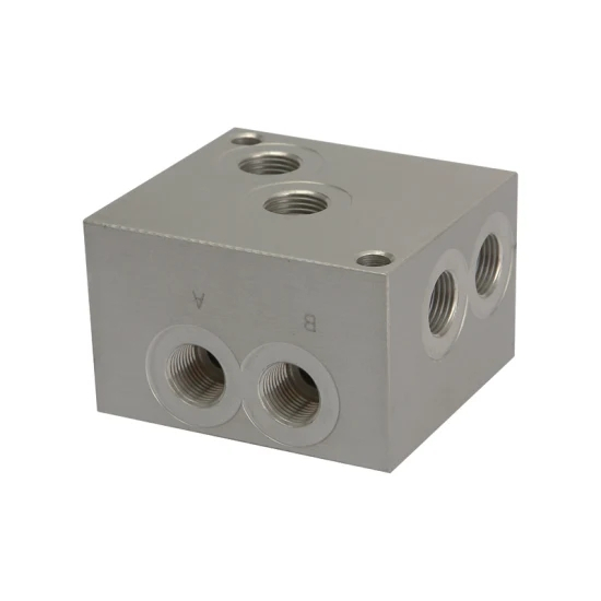 CNC milling machining hydraulic manifold block