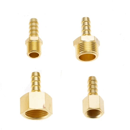 Brass barb hose fitting