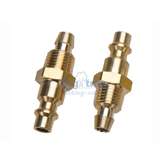 Brass barb hose fitting