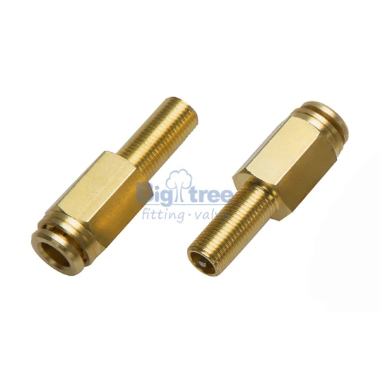 Brass push in fitting