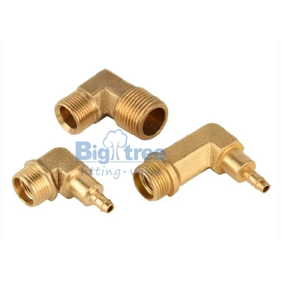 Brass barb hose fitting