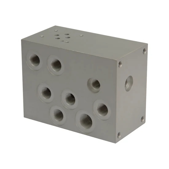 CNC milling machining hydraulic manifold block