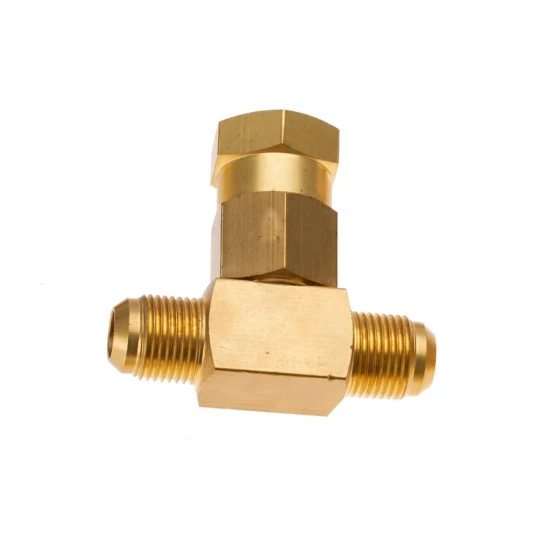 Tee brass flare fitting